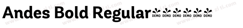 Andes Bold Regular字体转换